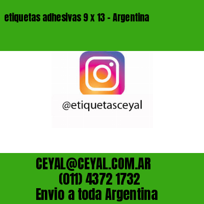 etiquetas adhesivas 9 x 13 – Argentina