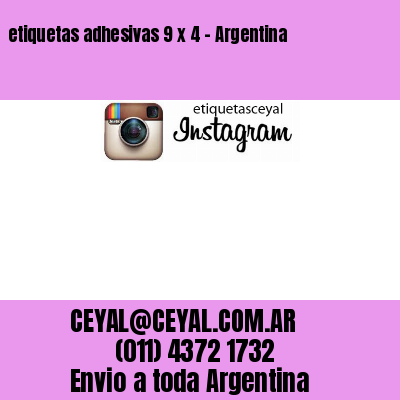 etiquetas adhesivas 9 x 4 – Argentina