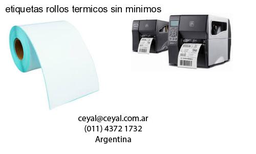 etiquetas rollos termicos sin minimos
