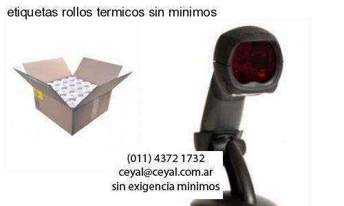 etiquetas rollos termicos sin minimos