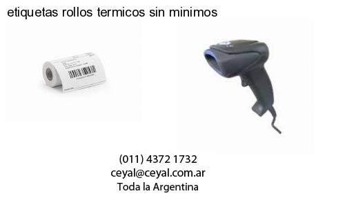 etiquetas rollos termicos sin minimos