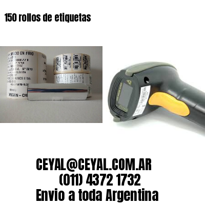 150 rollos de etiquetas