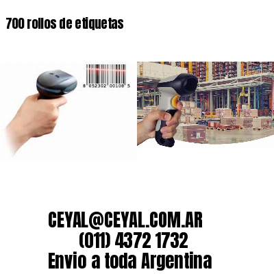 700 rollos de etiquetas