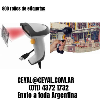 900 rollos de etiquetas