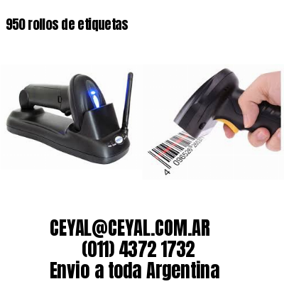950 rollos de etiquetas