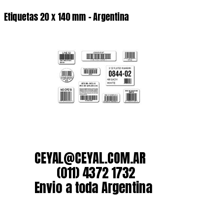 Etiquetas 20 x 140 mm – Argentina