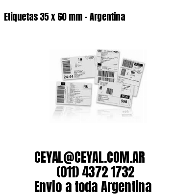 Etiquetas 35 x 60 mm – Argentina