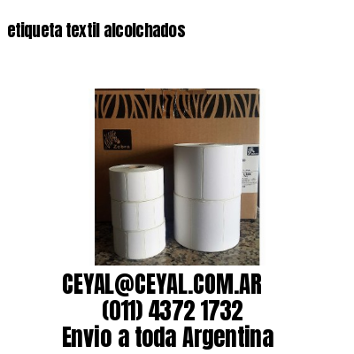 etiqueta textil alcolchados