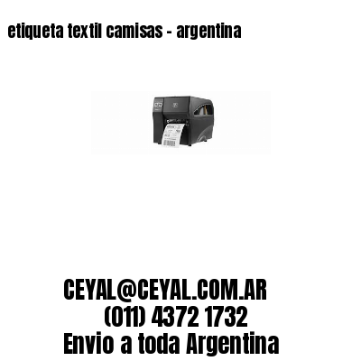 etiqueta textil camisas – argentina