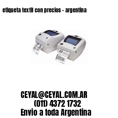 etiqueta textil con precios – argentina
