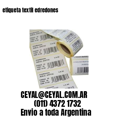 etiqueta textil edredones