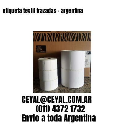 etiqueta textil frazadas – argentina
