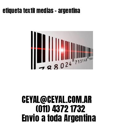 etiqueta textil medias – argentina