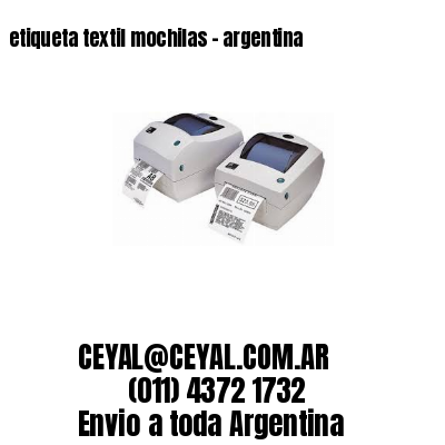 etiqueta textil mochilas – argentina