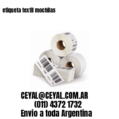 etiqueta textil mochilas