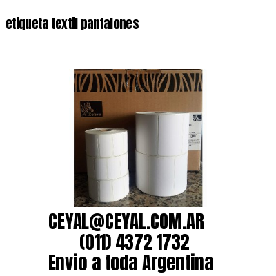 etiqueta textil pantalones