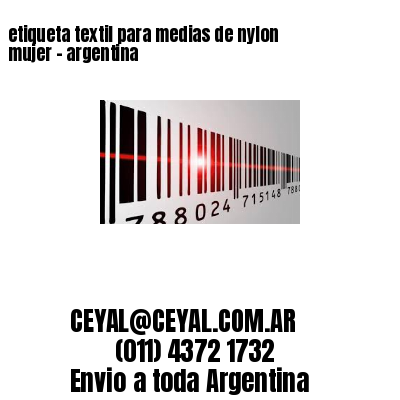 etiqueta textil para medias de nylon mujer – argentina