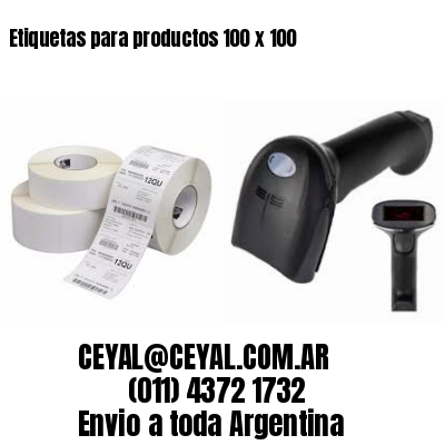 Etiquetas para productos 100 x 100