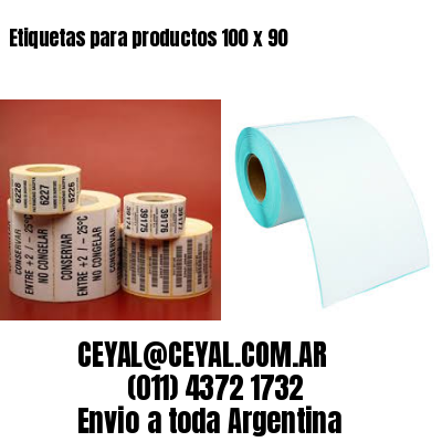 Etiquetas para productos 100 x 90