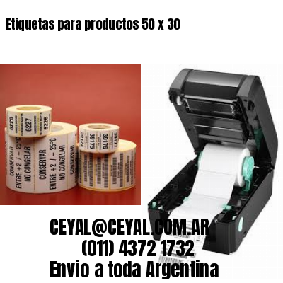 Etiquetas para productos 50 x 30