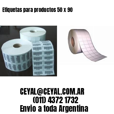 Etiquetas para productos 50 x 90