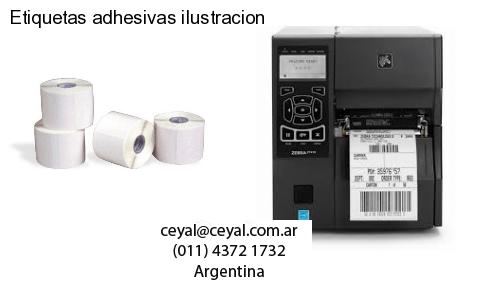Etiquetas adhesivas ilustracion