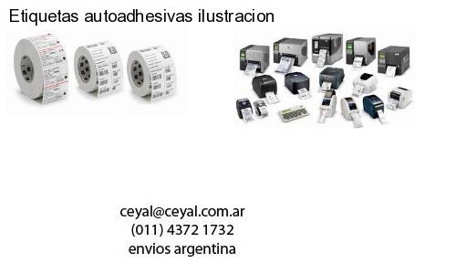 Etiquetas autoadhesivas ilustracion