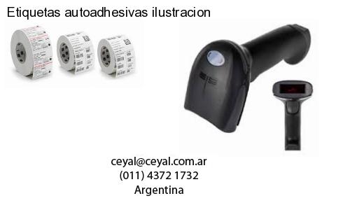 Etiquetas autoadhesivas ilustracion