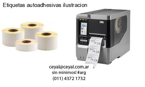 Etiquetas autoadhesivas ilustracion