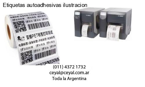 Etiquetas autoadhesivas ilustracion