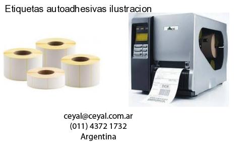 Etiquetas autoadhesivas ilustracion
