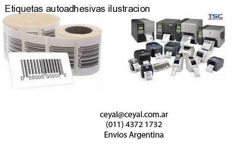 Etiquetas autoadhesivas ilustracion