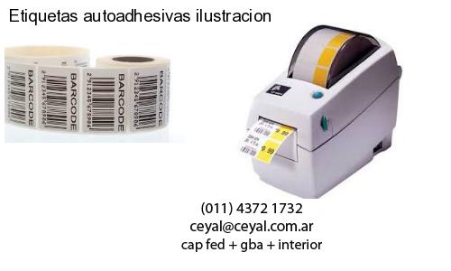 Etiquetas autoadhesivas ilustracion