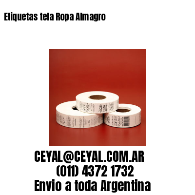 Etiquetas tela Ropa Almagro