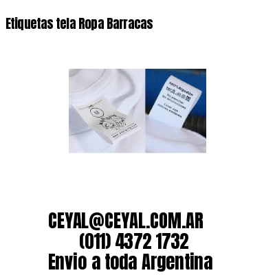 Etiquetas tela Ropa Barracas