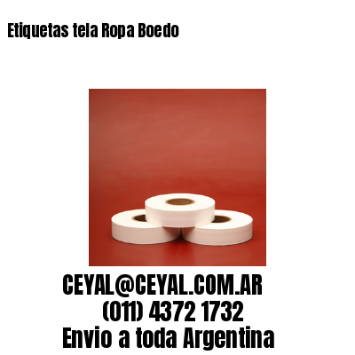 Etiquetas tela Ropa Boedo