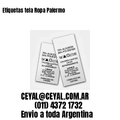 Etiquetas tela Ropa Palermo