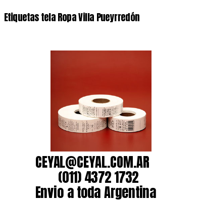 Etiquetas tela Ropa Villa Pueyrredón
