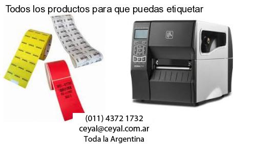 Todos los productos para que puedas etiquetar