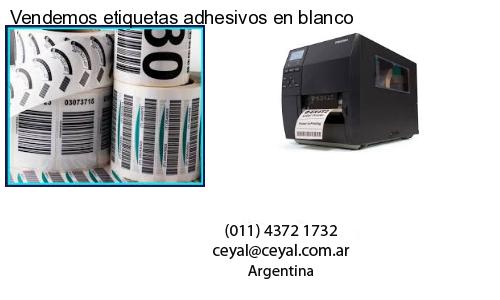 Vendemos etiquetas adhesivos en blanco