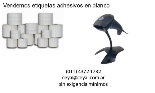 Vendemos etiquetas adhesivos en blanco