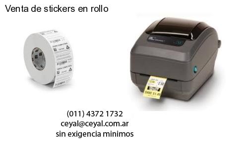 Venta de stickers en rollo