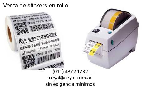Venta de stickers en rollo