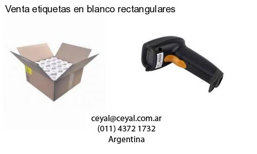 Venta etiquetas en blanco rectangulares