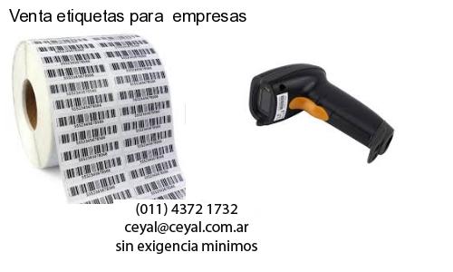 Venta etiquetas para  empresas