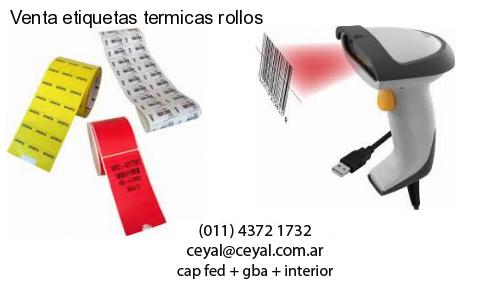 Venta etiquetas termicas rollos