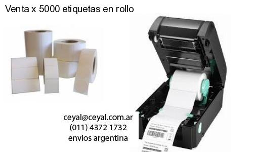 Venta x 5000 etiquetas en rollo