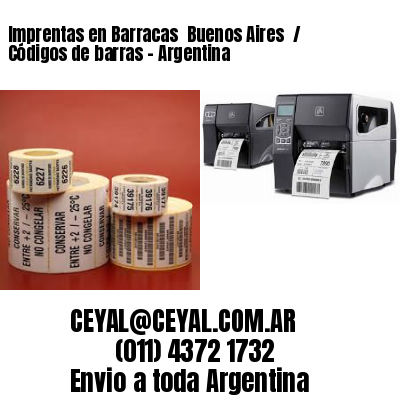 Imprentas en Barracas  Buenos Aires  / Códigos de barras – Argentina
