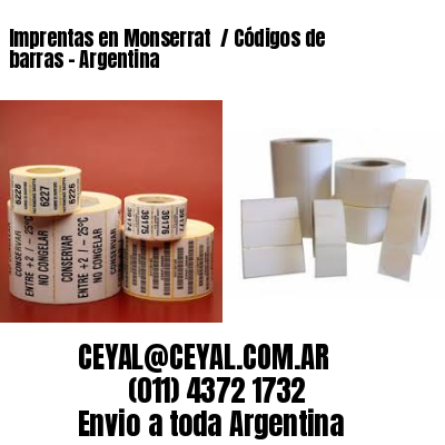 Imprentas en Monserrat  / Códigos de barras – Argentina
