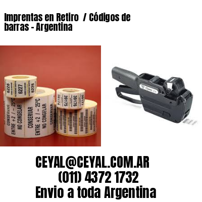 Imprentas en Retiro  / Códigos de barras – Argentina